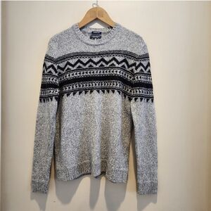 American Eagle Sweater Seriously Soft Nordic fair isle Knit Wool Blend Men's L